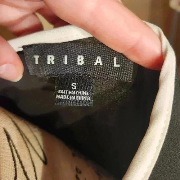 TRIBAL sheer blouse, size S - Picture 5 of 10